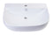 ALFI 24" White D-Bowl Porcelain Wall Mounted Bath Sink AB111