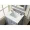 James Martin De Soto 30" Single Vanity Silver Gray with 3 cm Ethereal Noctis Quartz Top 825-V30-SL-3ENC