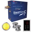 SteamSpa Indulgence 12 KW QuickStart Acu-Steam Bath Generator Package in Polished Chrome