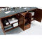 James Martin Metropolitan 72" Double Vanity American Walnut with 3 cm Cala Blue Quartz Top 850-V72-AWT-3CBL