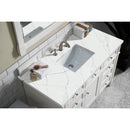 James Martin Brittany 48" Bright White Single Vanity with 3 cm Ethereal Noctis Quartz Top 650-V48-BW-3ENC