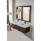 James Martin Mercer Island 59" Double Vanity Coffee Oak Matte Black with Glossy White Composite Top 389-V59D-CFO-MB-GW