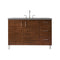 James Martin Metropolitan 48" Single Vanity American Walnut with 3 cm Grey Expo Quartz Top 850-V48-AWT-3GEX