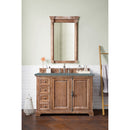 James Martin Providence 48" Single Vanity Cabinet Driftwood with 3 cm Cala Blue Quartz Top 238-105-5211-3CBL