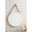 James Martin Annapolis 27.6" Round Anti-Fogging LED Mirror Brushed Gold 911-M27.6-BGD