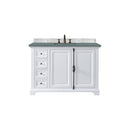 James Martin Providence 48" Single Vanity Cabinet Bright White with 3 cm Cala Blue Quartz Top 238-105-V48-BW-3CBL