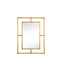 James Martin Boston 30" Rectangular Mirror Radiant Gold 105-M30-RGD