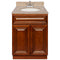 Brown Bathroom Vanity 24", Wheat Granite Top, Faucet LB5B WH254-24GN-5B