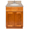 Brown Bathroom Vanity 24", Wheat Granite Top, Faucet LB5B WH254-24NP-5B