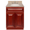 Cherry Bathroom Vanity 24", Wheat Granite Top, Faucet LB4B WH258-24CH-4B