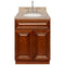 Brown Bathroom Vanity 24", Wheat Granite Top, Faucet LB7B WH258-24GN-7B