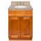 Brown Bathroom Vanity 24", Wheat Granite Top, Faucet LB4B WH258-24NP-4B