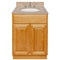 Brown Bathroom Vanity 24", Wheat Granite Top, Faucet LB4B WH258-24RC-4B