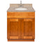 Brown Bathroom Vanity 30", Wheat Granite Top, Faucet LB6B WH314-30NP-6B