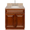 Brown Bathroom Vanity 30", Wheat Granite Top, Faucet LB7B WH318-30GN-7B