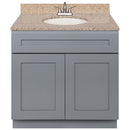 Cherry Bathroom Vanity 36", Wheat Granite Top, Faucet LB5B WH374-36CG-5B