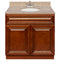 Brown Bathroom Vanity 36", Wheat Granite Top, Faucet LB5B WH374-36GN-5B