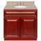 Cherry Bathroom Vanity 36", Wheat Granite Top, Faucet LB4B WH378-36CH-4B