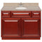 Cherry Bathroom Vanity 42", Wheat Granite Top, Faucet LB5B WH434-42CH-5B