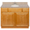 Brown Bathroom Vanity 42", Wheat Granite Top, Faucet LB5B WH434-42RC-5B