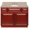 Cherry Bathroom Vanity 42", Wheat Granite Top, Faucet LB4B WH438-42CH-4B