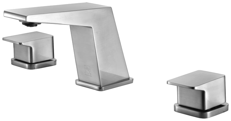 ALFI Brushed Nickel Modern Widespread Bathroom Faucet AB1471-BN