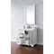 James Martin Providence 36" Bright White Single Vanity with 3 cm Arctic Fall Solid Surface Top 238-105-V36-BW-3AF