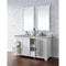 James Martin Providence 60" Double Vanity Cabinet Bright White with 3 cm Eternal Serena Quartz Top 238-105-V60D-BW-3ESR