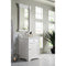 James Martin Savannah 26" Single Vanity Cabinet Bright White with 3 cm Ethereal Noctis Quartz Top 238-104-V26-BW-3ENC