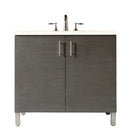 James Martin Metropolitan 36" Single Vanity Silver Oak with 3 cm Eternal Marfil Quartz Top 850-V36-SOK-3EMR