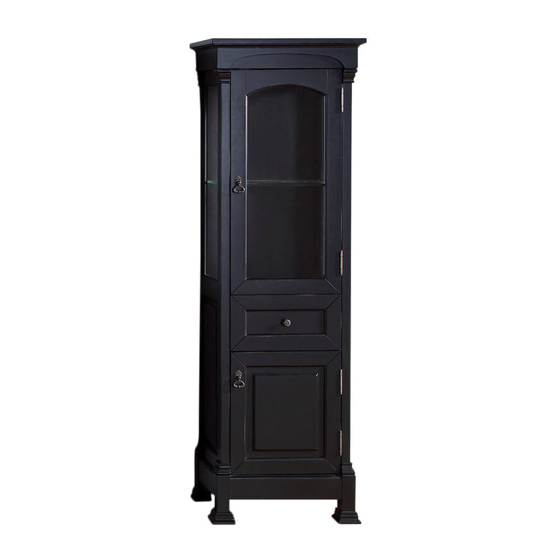 James Martin Brookfield 26" Antique Black Single Vanity with 3 cm Eternal Serena Quartz Top 147-114-V26-AQB-3ESR