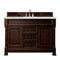 James Martin Brookfield 60" Burnished Mahogany Single Vanity with 3 cm Eternal Serena Quartz Top 147-114-5361-3ESR