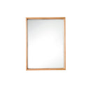 James Martin Milan 23.6" Rectangular Cube Mirror Natural Ash 803-M23.6-NTA