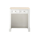 James Martin De Soto 30" Countertop Unit Makeup Counter Bright White with 3 cm Eternal Marfil Quartz Top 825-CU30-BW-3EMR