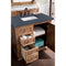 James Martin Providence 36" Single Vanity Cabinet Driftwood with 3 cm Charcoal Soapstone Quartz Top 238-105-5511-3CSP