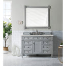 James Martin Brittany 48" Urban Gray Single Vanity with 3 cm Eternal Jasmine Pearl Quartz Top 650-V48-UGR-3EJP