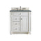 James Martin Bristol 30" Single Vanity Bright White with 3 cm Cala Blue Quartz Top 157-V30-BW-3CBL