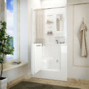 MediTub Walk-In 31" x 40" Right Drain White Air Jetted Walk-In Bathtub