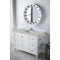 James Martin Copper Cove Encore 48" Single Vanity Bright White with 3 cm Eternal Serena Quartz Top 301-V48-BW-3ESR