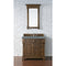 James Martin Brookfield 36" Country Oak Single Vanity with 3 cm Cala Blue Quartz Top 147-114-5576-3CBL