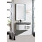 James Martin Mercer Island 36" Single Vanity Glossy White Matte Black with Dusk Gray Glossy Composite Top 389-V36-GW-MB-DGG