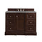 James Martin De Soto 48" Single Vanity Burnished Mahogany with 3 cm Grey Expo Quartz Top 825-V48-BNM-3GEX