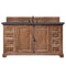 James Martin Providence 60" Single Vanity Cabinet Driftwood with 3 cm Charcoal Soapstone Quartz Top 238-105-5311-3CSP