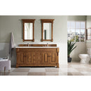 James Martin Brookfield 72" Country Oak Double Vanity with 3 cm Eternal Serena Quartz Top 147-114-5771-3ESR