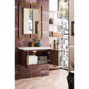 James Martin Columbia 31.5" Single Vanity Cabinet Coffee Oak with White Glossy Resin Countertop 388-V31.5-CFO-WG