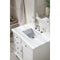 James Martin Savannah 36" Bright White Single Vanity with 3 cm Arctic Fall Solid Surface Top 238-104-V36-BW-3AF