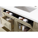 James Martin Bristol 36" Single Vanity Vintage Vanilla with 3 cm Classic White Quartz Top 157-V36-VV-3CLW