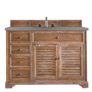 James Martin Savannah 48" Single Vanity Cabinet Driftwood with 3 cm Grey Expo Quartz Top 238-104-5211-3GEX