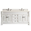 James Martin Brookfield 72" Bright White Double Vanity with 3 cm Eternal Marfil Quartz Top 147-V72-BW-3EMR