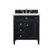 James Martin Brittany 30" Single Vanity Black Onyx with 3 cm Ethereal Noctis Quartz Top 650-V30-BKO-3ENC